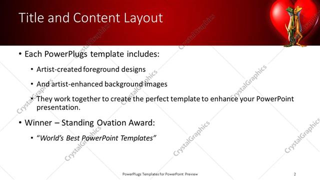 Title and Content presentation slide layout