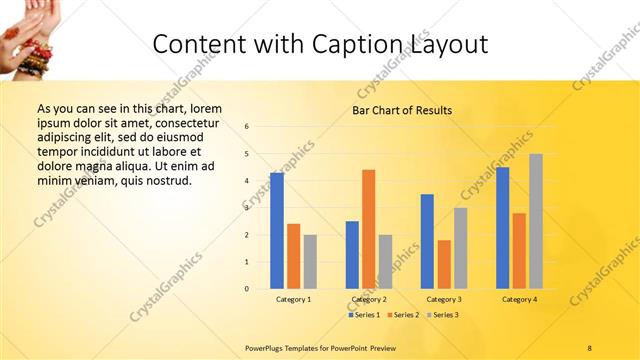 Content with Caption presentation slide layout
