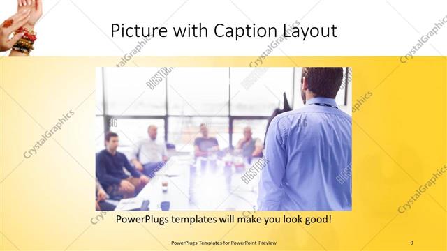 Picture with Caption presentation slide layout