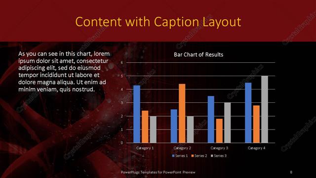 Content with Caption presentation slide layout