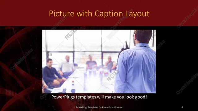 Picture with Caption presentation slide layout