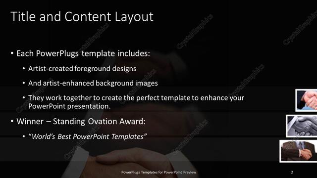 Title and Content presentation slide layout