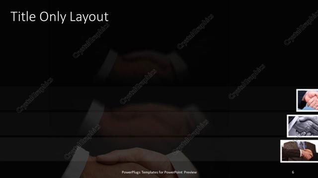 Title Only presentation slide layout