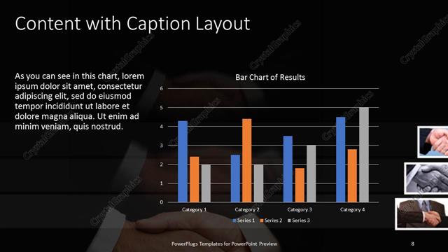 Content with Caption presentation slide layout