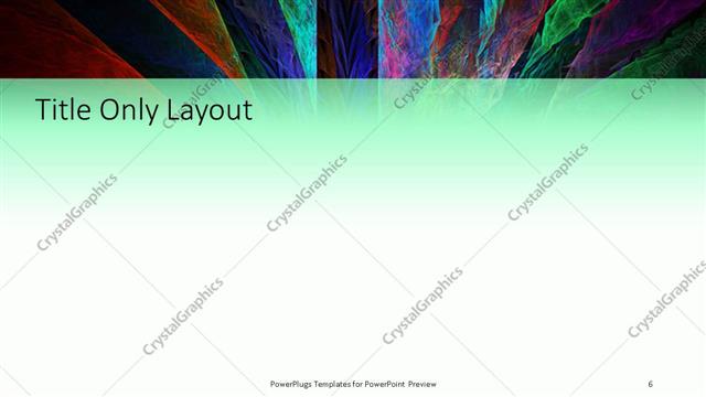 Title Only presentation slide layout