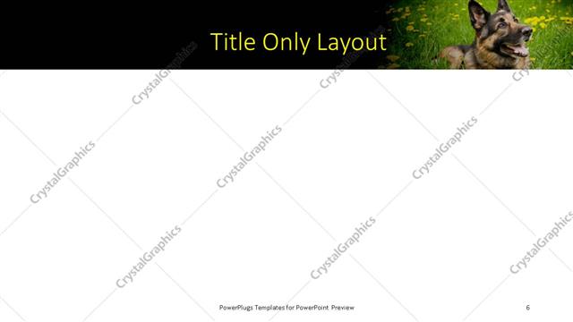 Title Only presentation slide layout