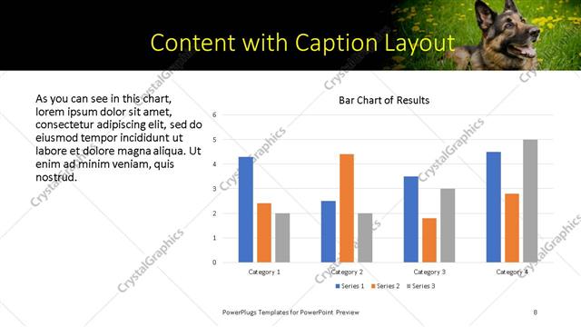 Content with Caption presentation slide layout