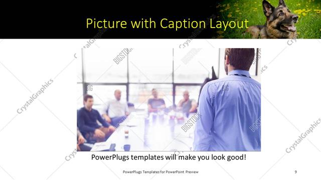 Picture with Caption presentation slide layout