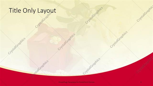 Title Only presentation slide layout