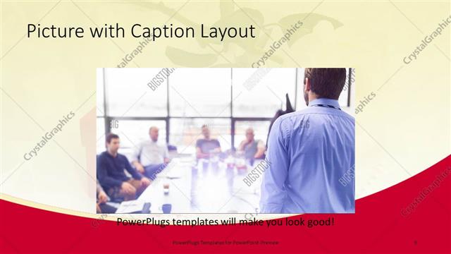 Picture with Caption presentation slide layout