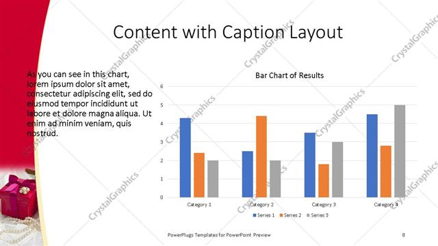 Content with Caption presentation slide layout