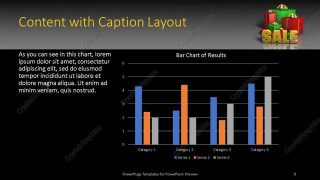 Content with Caption presentation slide layout