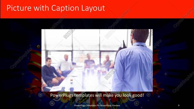 Picture with Caption presentation slide layout