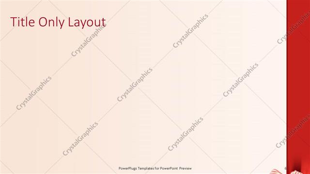 Title Only presentation slide layout