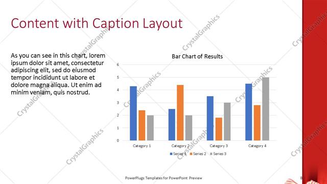 Content with Caption presentation slide layout