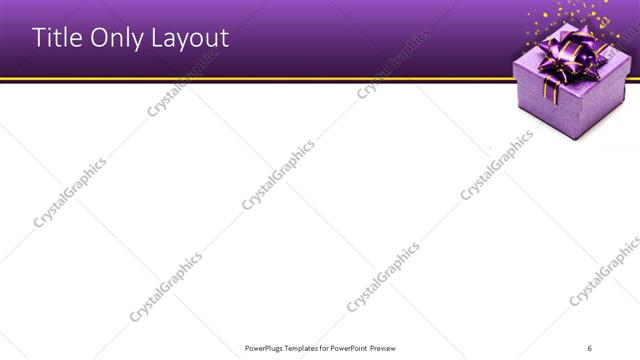 Title Only presentation slide layout