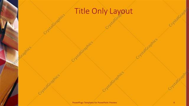 Title Only presentation slide layout