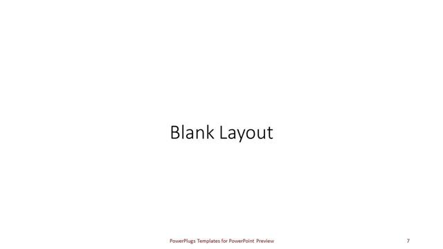 Blank presentation slide layout