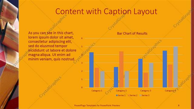 Content with Caption presentation slide layout