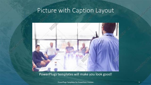 Picture with Caption presentation slide layout