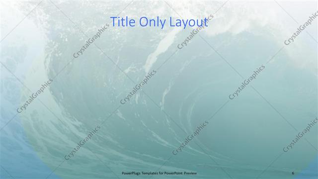 Title Only presentation slide layout