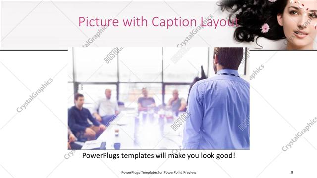 Picture with Caption presentation slide layout