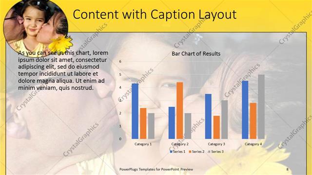 Content with Caption presentation slide layout