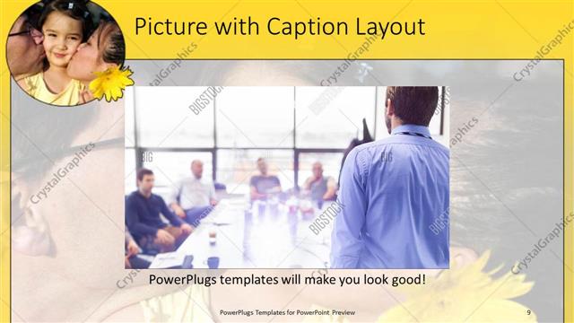 Picture with Caption presentation slide layout
