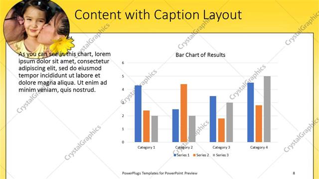 Content with Caption presentation slide layout
