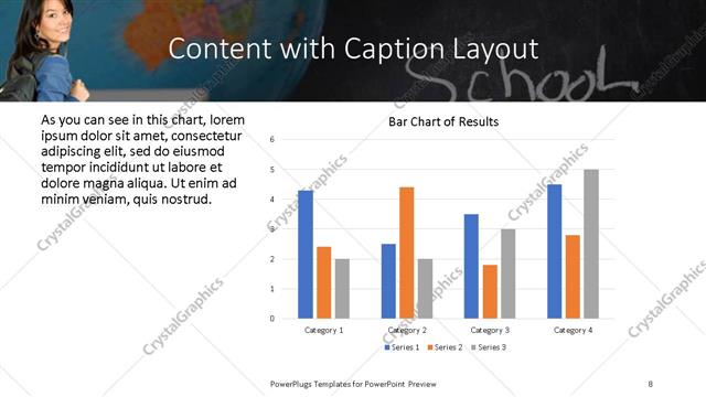Content with Caption presentation slide layout