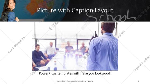 Picture with Caption presentation slide layout
