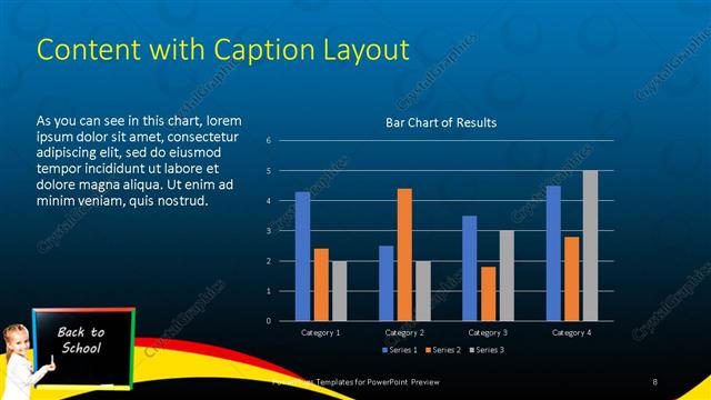 Content with Caption presentation slide layout