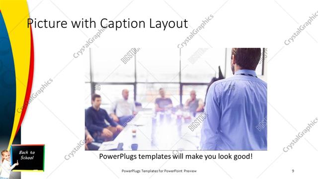 Picture with Caption presentation slide layout