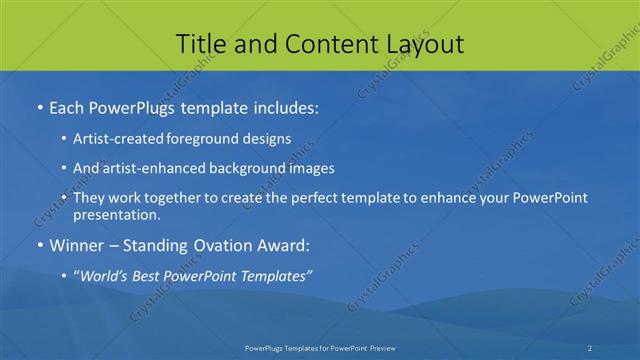 Title and Content presentation slide layout