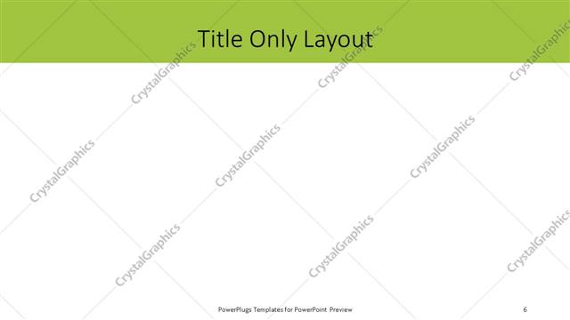 Title Only presentation slide layout