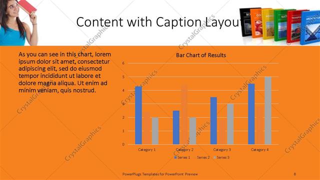 Content with Caption presentation slide layout