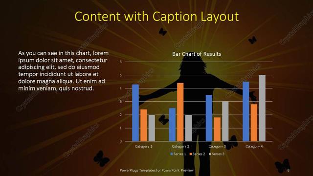 Content with Caption presentation slide layout
