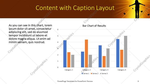 Content with Caption presentation slide layout