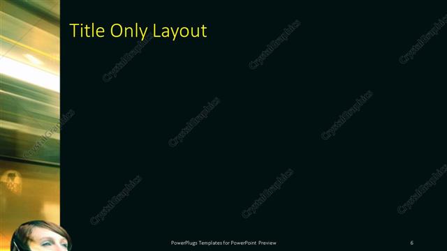 Title Only presentation slide layout