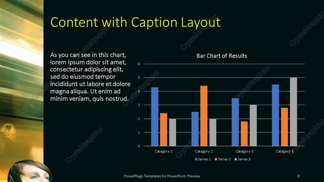 Content with Caption presentation slide layout