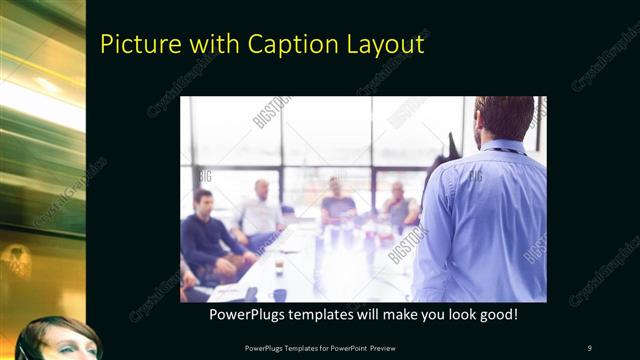 Picture with Caption presentation slide layout