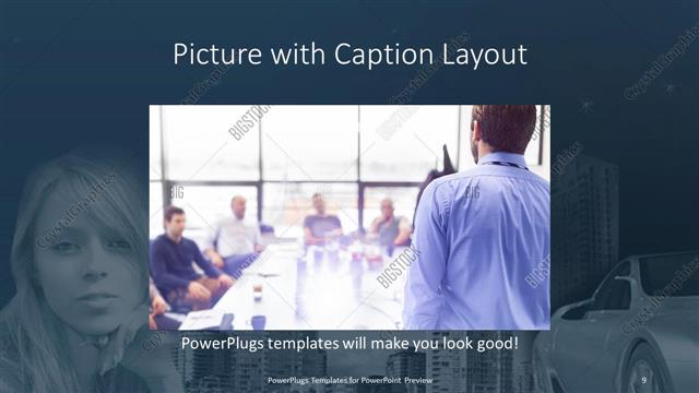 Picture with Caption presentation slide layout