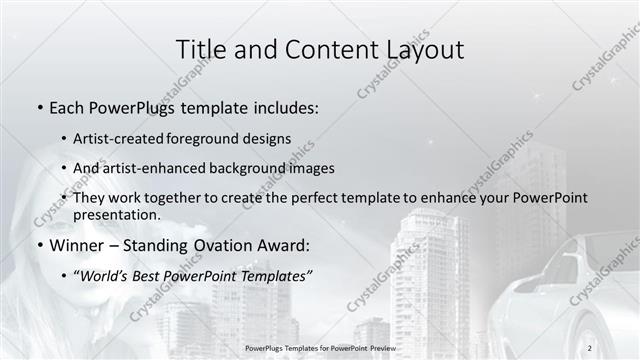 Title and Content presentation slide layout