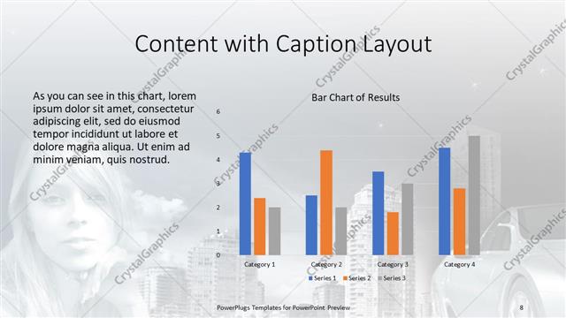 Content with Caption presentation slide layout