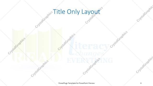 Title Only presentation slide layout