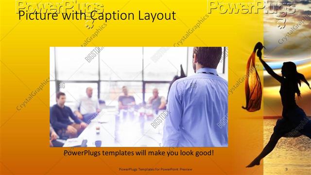 Picture with Caption presentation slide layout