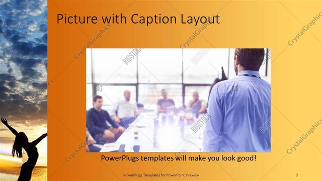 Picture with Caption presentation slide layout