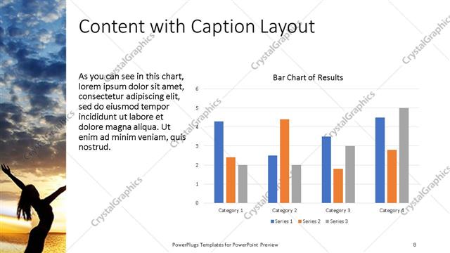 Content with Caption presentation slide layout