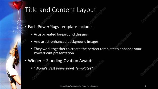 Title and Content presentation slide layout