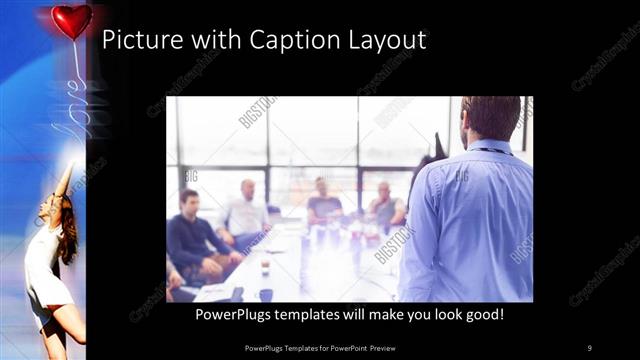 Picture with Caption presentation slide layout